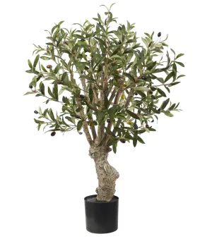 2' Artificial Olive Tree - Low Maintenance, Life-Like & Vibrant Silk Trees For Busy People.