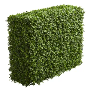 39" Artificial Boxwood Hedge (indoor/Outdoor) - Low Maintenance, Life-Like & Vibrant Silk Plants For Busy People.