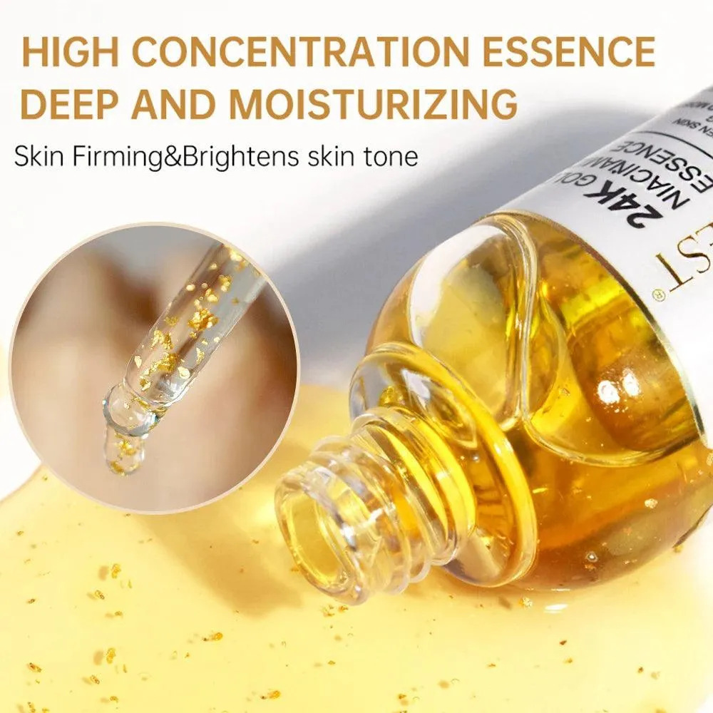 Anti-Wrinkle. Golden Glow Radiant Skin Essence: Timeless Beauty Serum