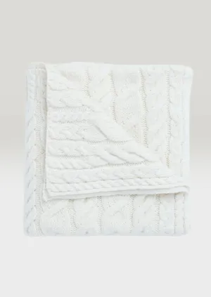 Aran Supersoft Blanket | Natural