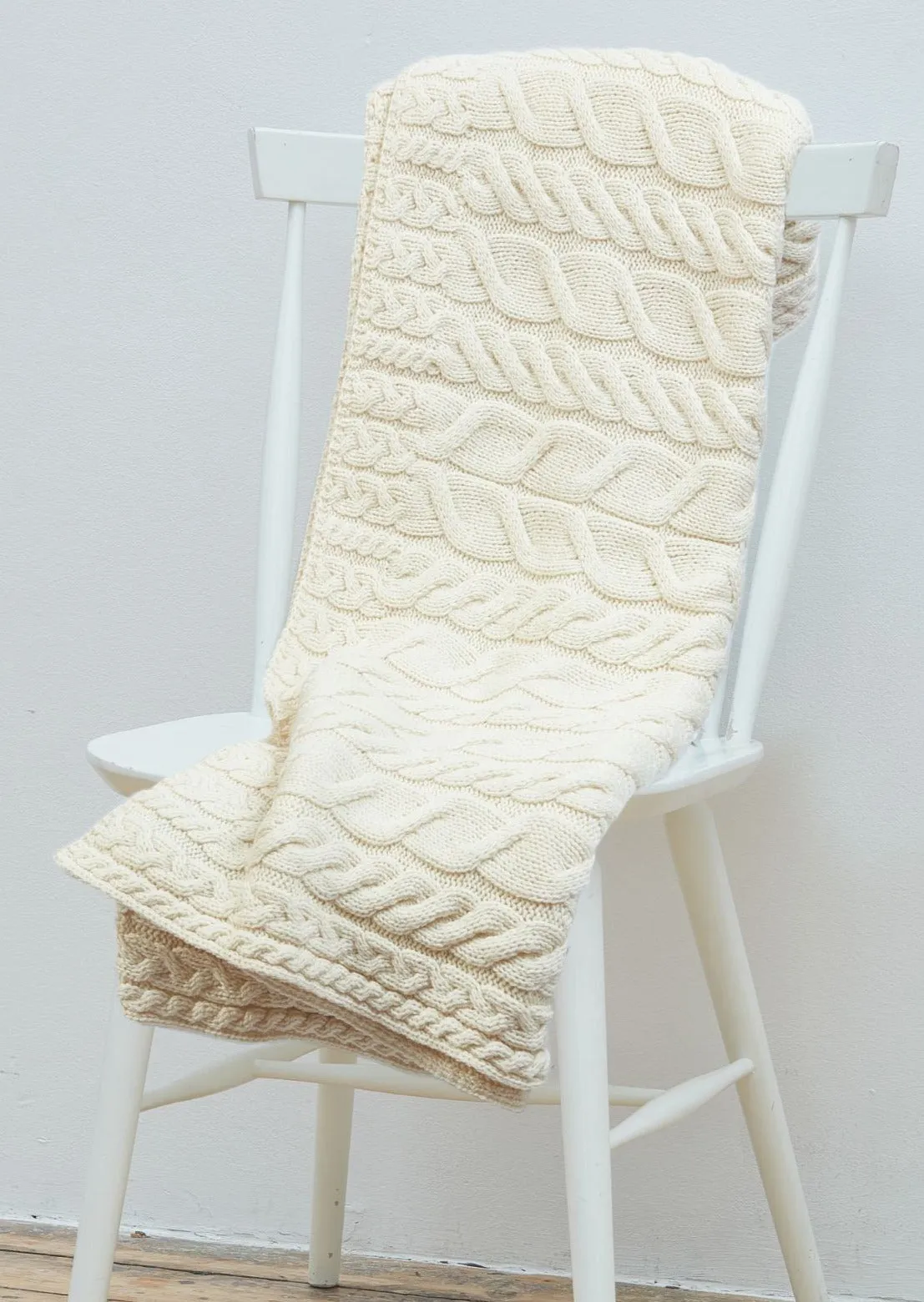 Aran Supersoft Blanket | Natural