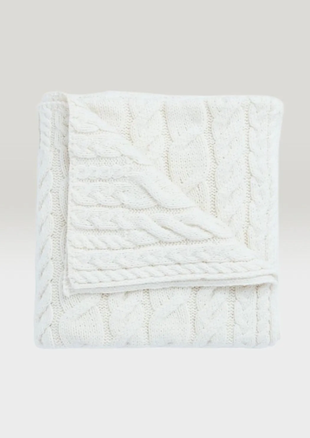 Aran Supersoft Blanket | Natural