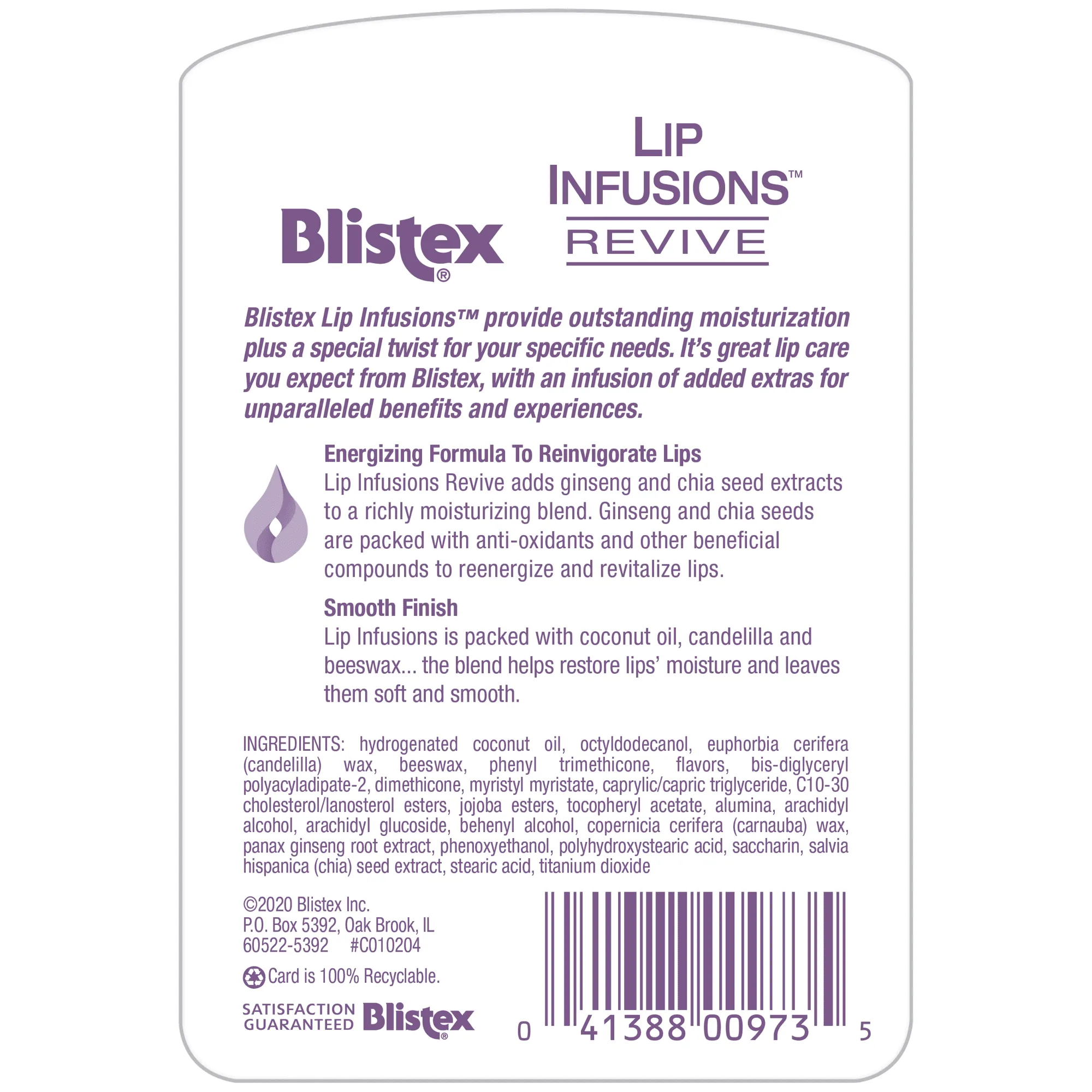 Blistex Lip Infusions Revive Lip Balm