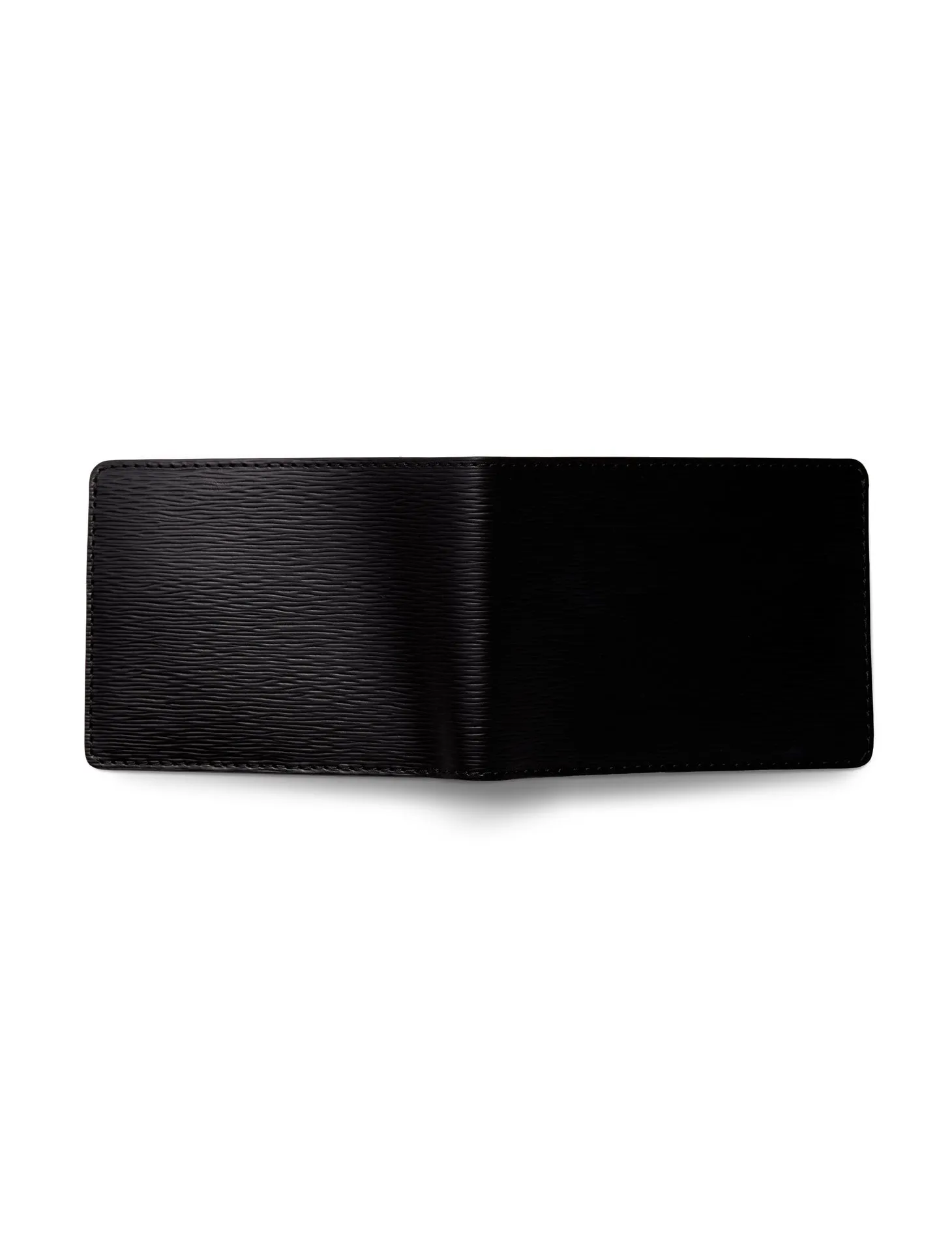 David August Luxury Genuine Épi Leather Bi-Fold Wallet