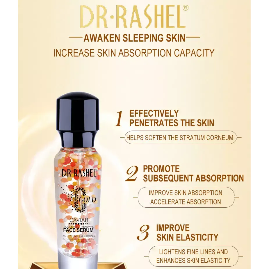 Dr. Rashel C Gold Caviar Mult-Effect Renewal Face Serum