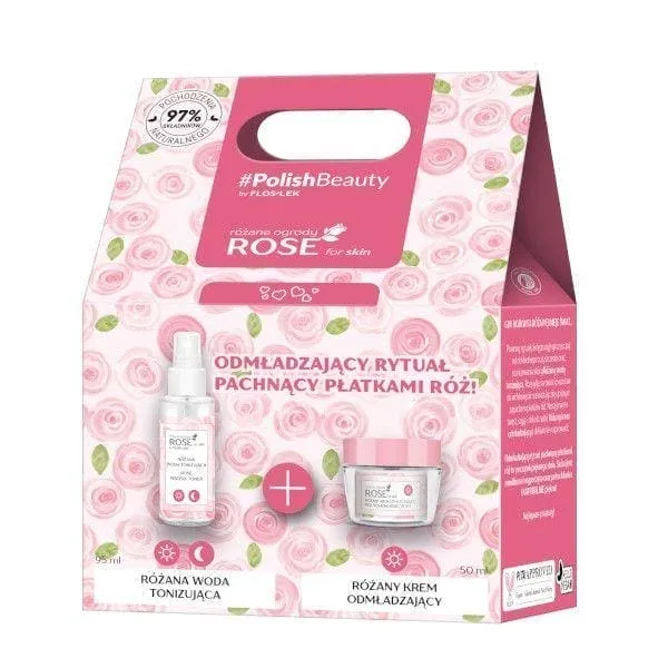 FLOS-LEK ROSE FOR SKIN Rose rejuvenating cream   toning water