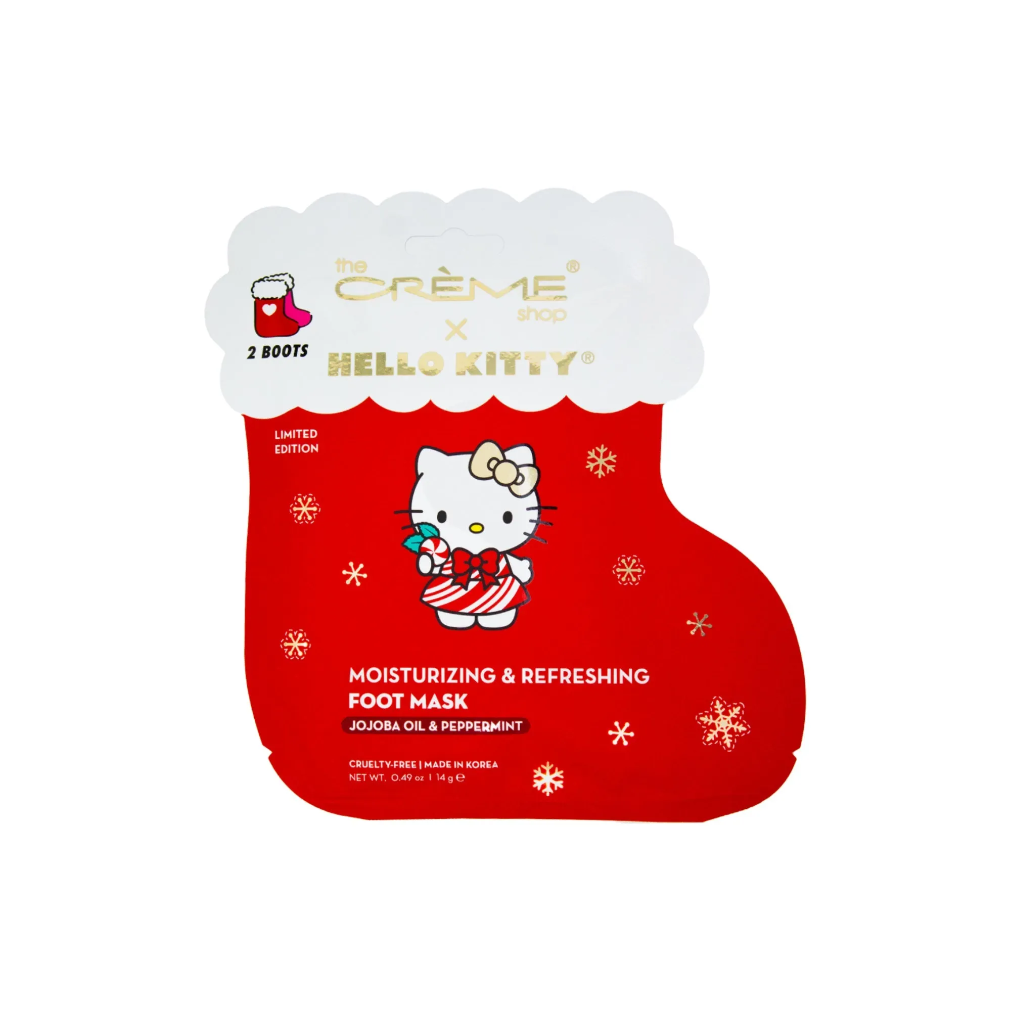 Hello Kitty Minty Fresh Soles Foot Mask (Set of 3)