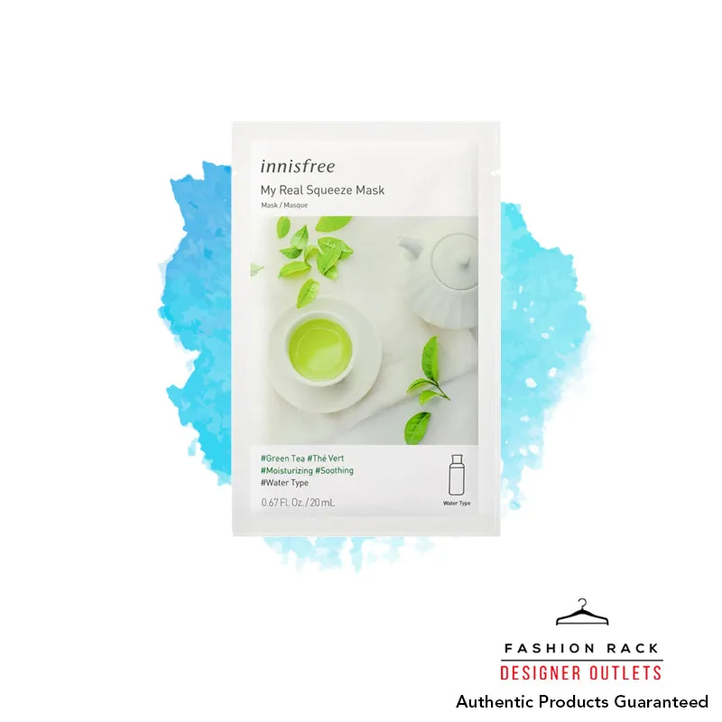 Innisfree My Real Squeeze Mask Set Green Tea 20ml (20 Sheets)