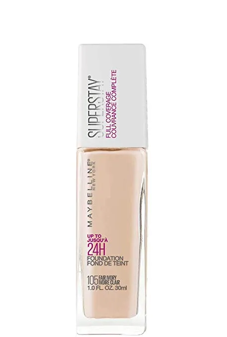 MAYBELLINE - Super Stay Full Coverage Liquid Foundation Fair Ivory - 1 fl oz (30 ml)