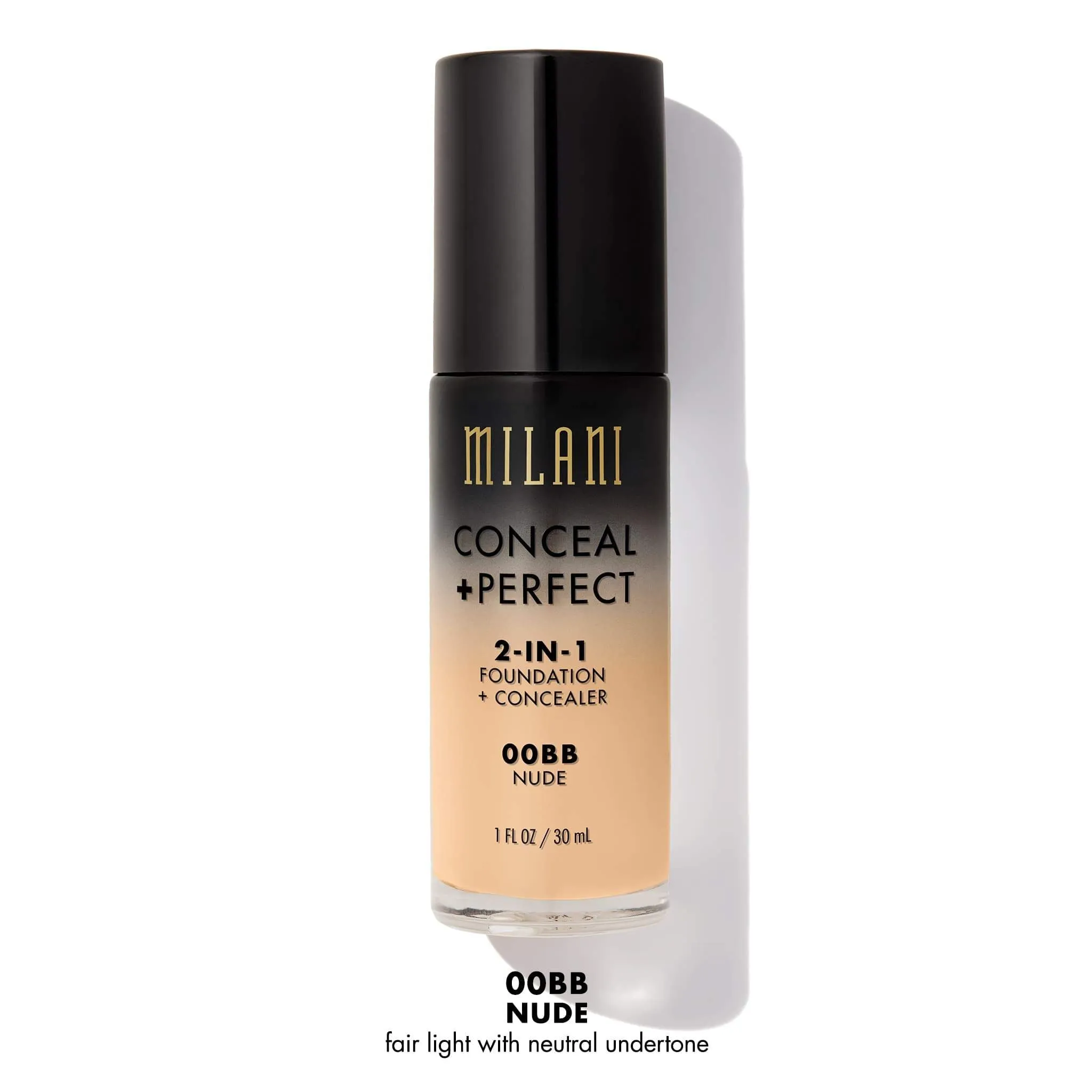 MILANI - Conceal   Perfect 2-In-1 Foundation Concealer Nude - 1 fl oz (30 ml)