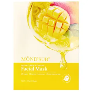 Mond'Sub Vegan Mango Brightening Facial Masks