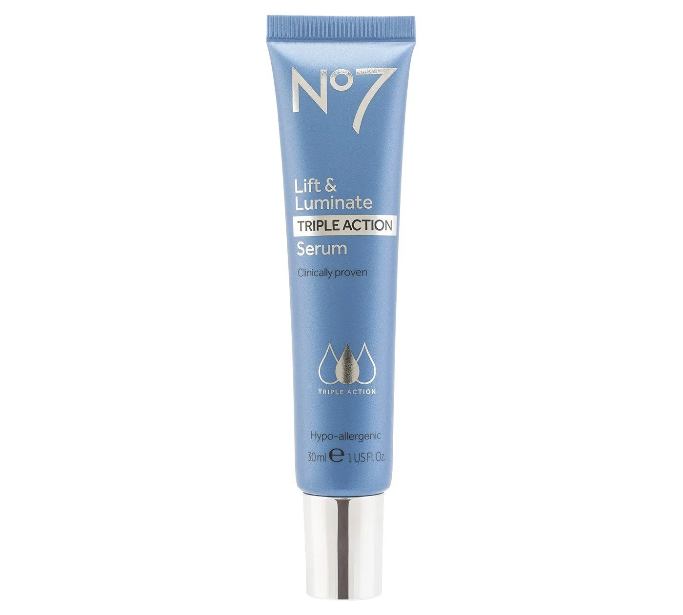 No7 Lift & Luminate Triple Action Face Serum Collagen Vitamin C Hyaluronic Acid