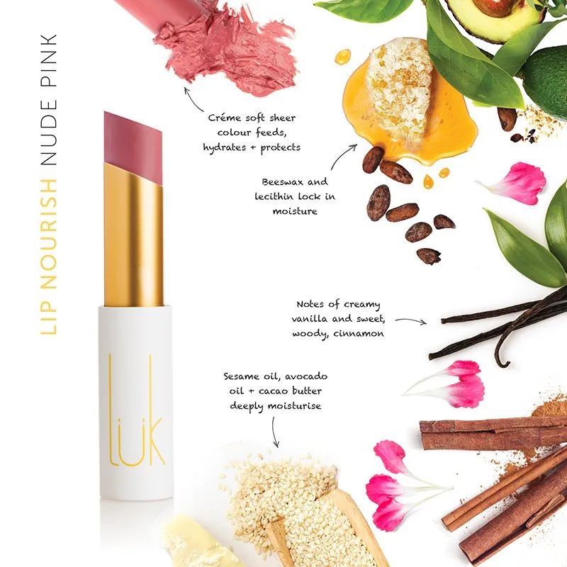 Nude Pink Lip Nourish - 100% Natural