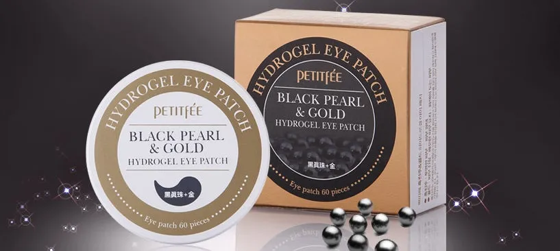 Petitfee, Black Pearl & Gold Hydrogel Eye Patch,& Goldandsnail