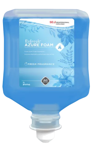 Refresh Azure Luxury Foam Soap 1 Liter Refill, Pack of 6