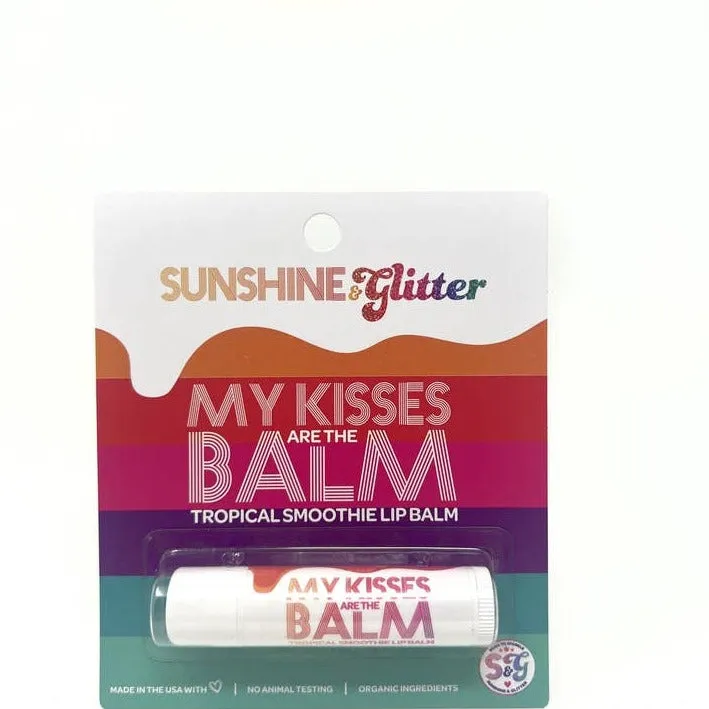 Sunshine & Glitter My Kisses Are the Balm Tropical Lip Smoothie - 100% Organic