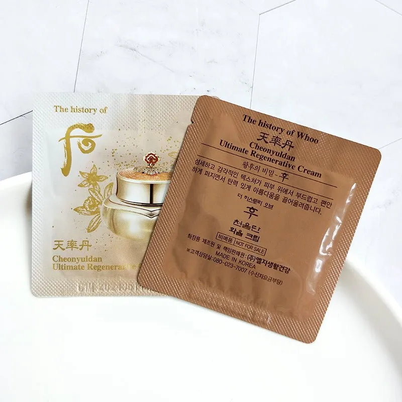 The History of Whoo Cheonyuldan Ultimate Regenerative Cream 1ml x 30/60/90/120pcs