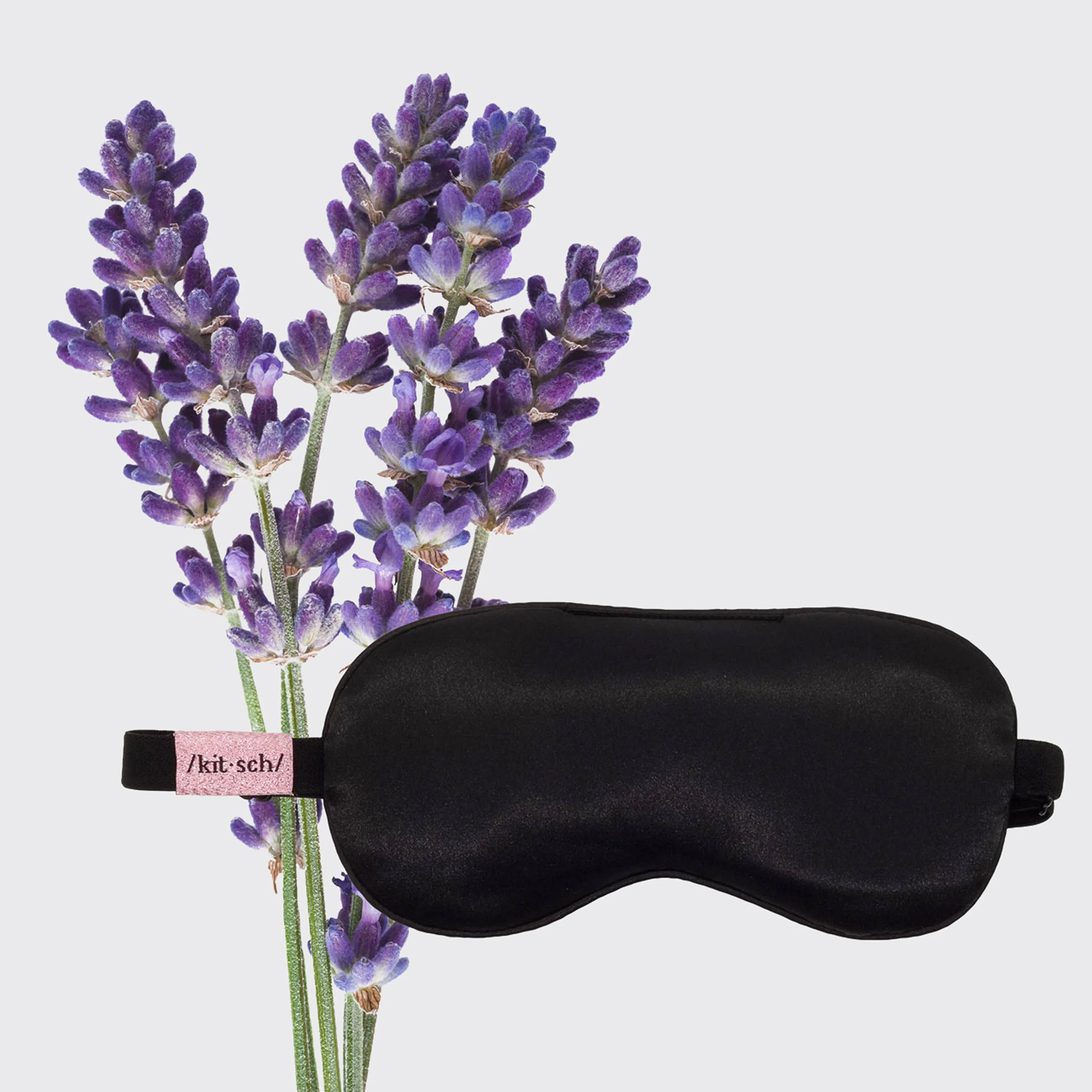 The Lavender Weighted Satin Eye Mask