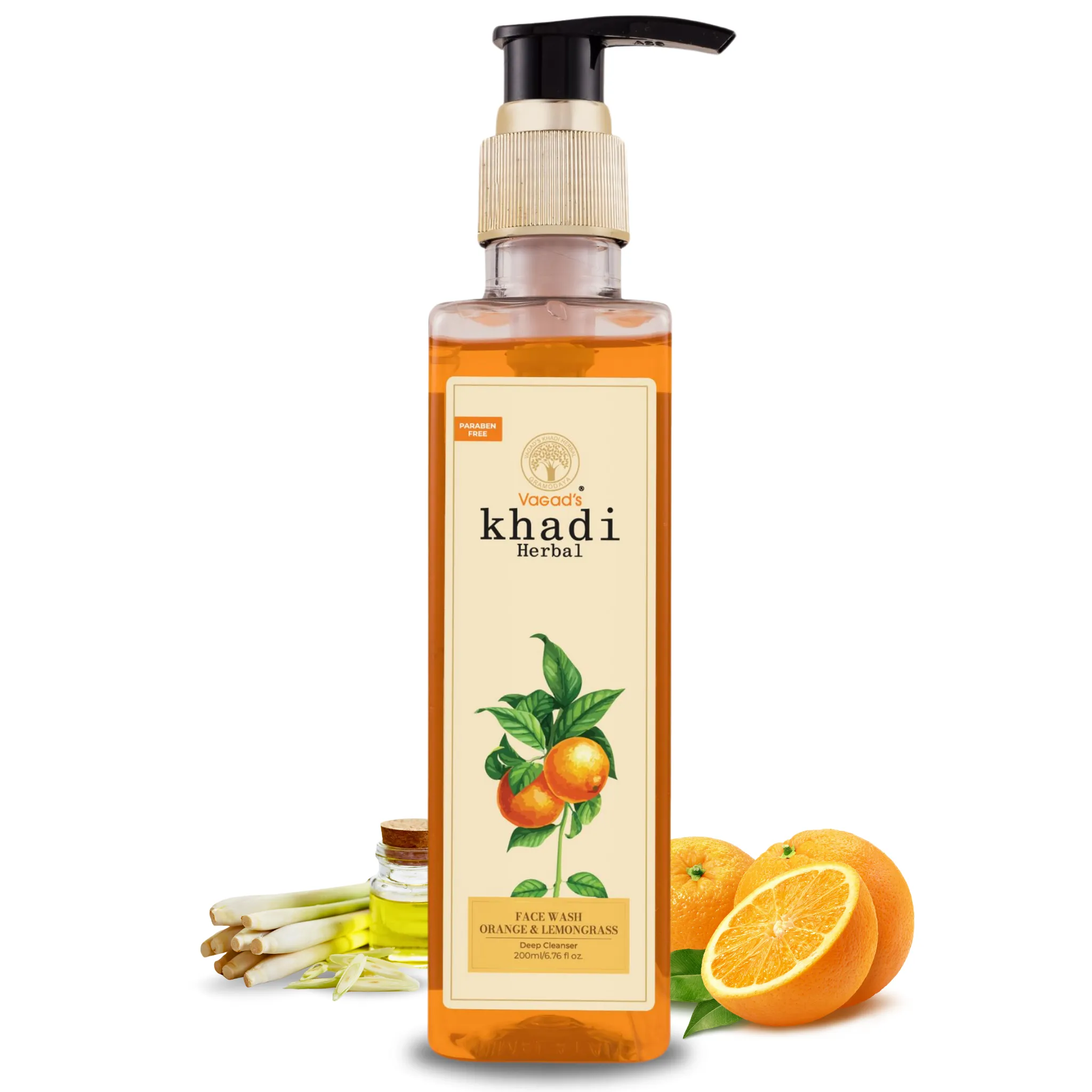 Vagad's Khadi Orange & Lemongrass Face Wash (Pack of 2)