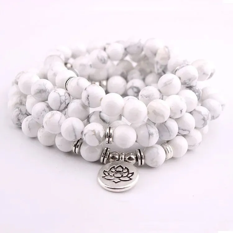 White Pine 108 Mala Yoga Beads Bracelet